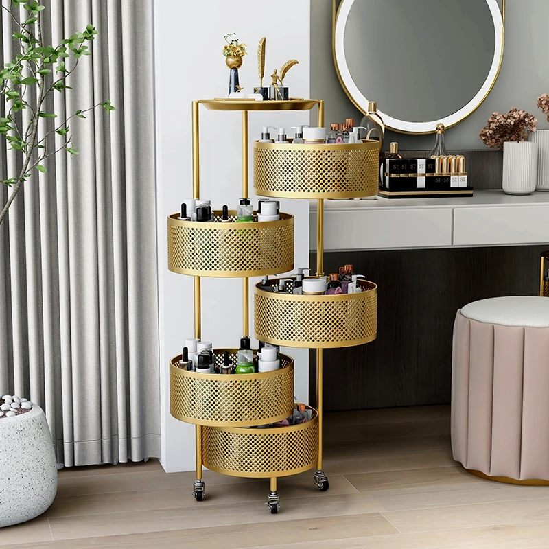 Luxury Skincare Essential - ที่จัดระเบียบผลิตภัณฑ์ดูแลผิวแบบหลายชั้นสุดหรูสำหรับโต๊ะเครื่องแป้ง น้ำหนักเบา ดีไซน์สวยงาม สำหรับจัดเก็บอุปกรณ์ความงาม