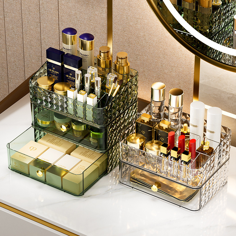 กล่องเก็บเครื่องสำอางลายเพชร ด - Luxury High End Skincare บทวิจารณ์และราคา
