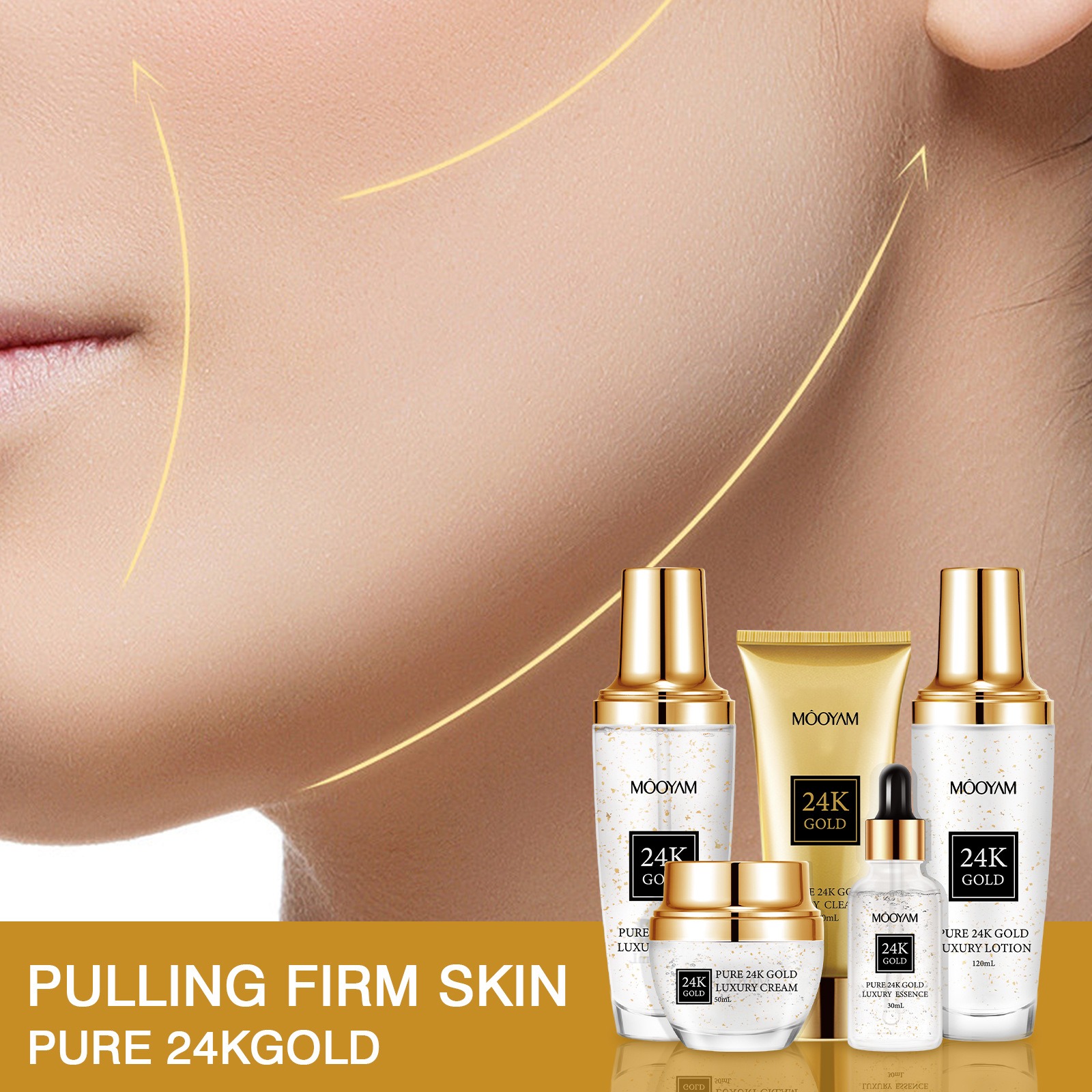ชุดบำรุงผิวหน้า 24K โกลด์ ลักช - Luxury Skincare Line บทวิจารณ์และราคา