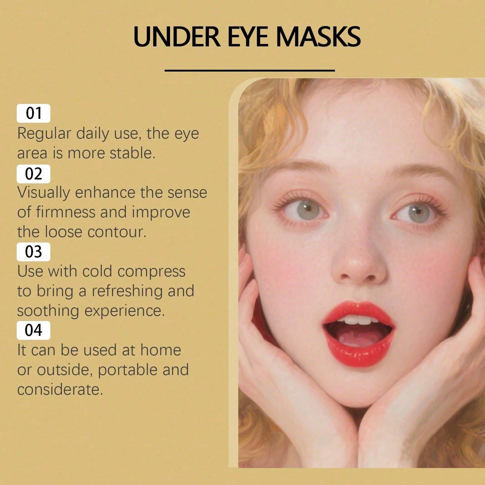 มาส์กใต้ตาทองคำ 24K, แผ่นมาส์ก - Luxury Skincare Line บทวิจารณ์และราคา